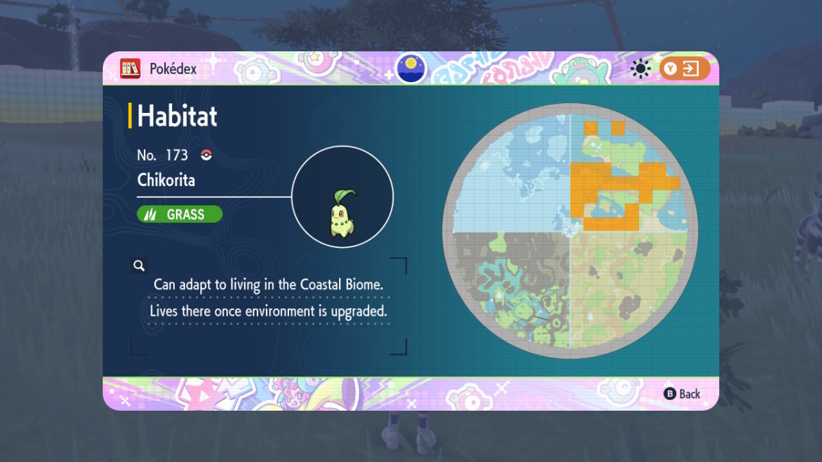 Pokemon SV DLC Chikorita location